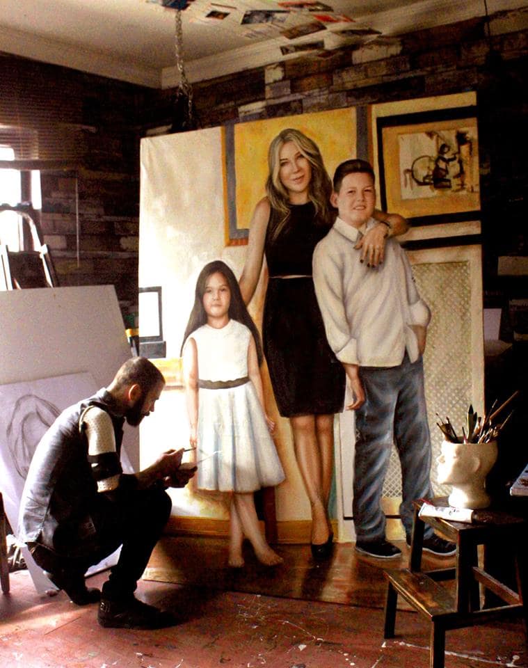 yağlıboya portre karakalem ankara sipariş kızılay sanat resim 28